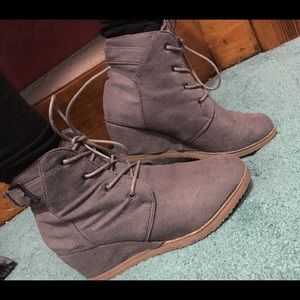 Grey booties